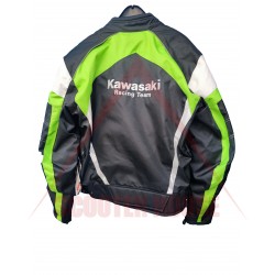 Outlet Geaca barbati -Kawasaki- Racing Team, textil, negru/verde, marimea 56-46/2XL