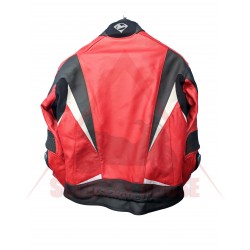 Outlet Men's jacket -Lookwell- Cyber, leather, red, size 48-38/S