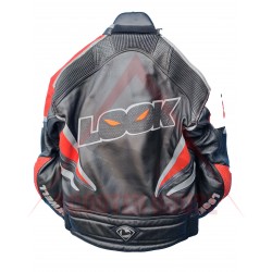 Men's jacket -Lookwell- Look, leather, black/red, size 54/44-XL