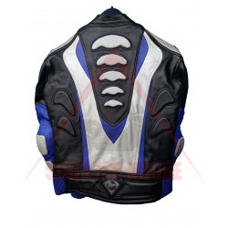 Geacă bărbătească -Lookwell- Performance 2, piele, negru/albastru/gri, mărimea 50/42-L