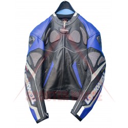 Geacă bărbătească -Lookwell- Performance, piele, negru/albastru, mărimea 50/40-M