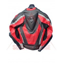 Men's jacket -Lookwell- Z-Force Mach II, leather, black/red, size 54/44-XL