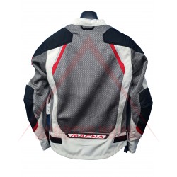 Outlet Ανδρικό μπουφάν -Macna- Event, ύφασμα, μαύρο/γκρι/κόκκινο, μέγεθος XS