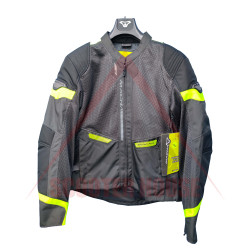 Outlet Men's jacket -Macna- Event, textile, black/grey/neon yellow, size 2XL