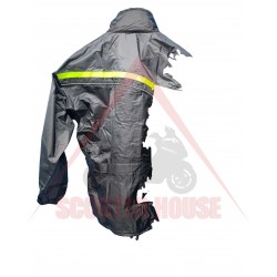 Outlet Мъжко яке дъждобран -Apex- Dauglas, полиестер, черно/неон жълто, размер XS