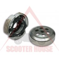 Съединител и камбана комплект -MALOSSI- 5214721, DELTA CLUTCH ф145mm, YAMAHA X-MAX, X-City, Versity, Majesty, APRILIA Leonardo, Malaguti Password 250/300
