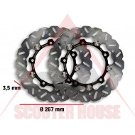 Σετ δισκόπλακα -MALOSSI- 6216320E, 267x3,5mm, σγουρά, YAMAHA T-Max 500, 530, X-Max 400 Σετ δισκόπλακα -MALOSSI- 6216320E, 267x3,5mm, σγουρά, YAMAHA T-Max 500, 530, X-Max 400