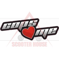 Autocolant -PLUS2HP- Polițiștii mă iubesc, dimensiune - 70x180mm
