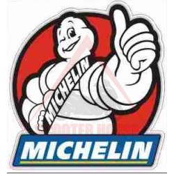 Sticker -PLUS2HP- Michelin orange background, size - 75x80mm