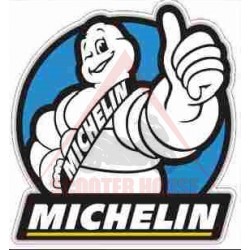 Sticker -PLUS2HP- Michelin blue background, size - 75x80mm