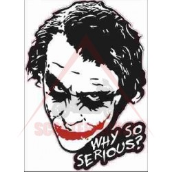 Sticker -PLUS2HP- Joker "Why so serious", size - 80x110mm