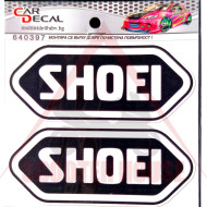 Stickers -CD- 105x95mm SHOEI 2pcs black