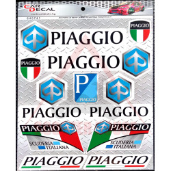 Stickers set -CD- 240x190mm PIAGGIO 4