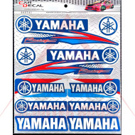 Stickers set -CD- 240x190mm YAMAHA BLUE 1