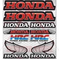 Set autocolante -PLUS2HP- Honda Racing, HRC, HONDA 3, dimensiune - 195x225mm