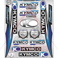 Стикери комплект -PLUS2HP- Kymco Motors, Racing PURPLE, размер - 195x225mm