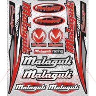 Стикери комплект -PLUS2HP- Malaguti Racing GREEN, размер - 195x225mm