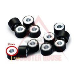 Variator Rollers POLINI 7,5g, 25x11 mm for YAMAHA T-Max 500 12 pcs