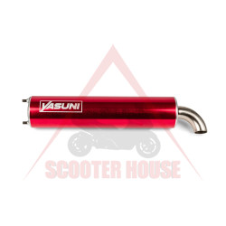 Muffler -YASUNI- ESIL034WSRD red fits exhaust model Z, R, Carrera 10, 16, 21